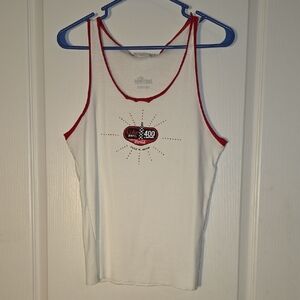 Coca Cola 400 Women's White and Red Tank XL